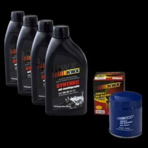 Kit Cambio de Aceite Sintético 5W40 y Filtro de Aceite KWX.